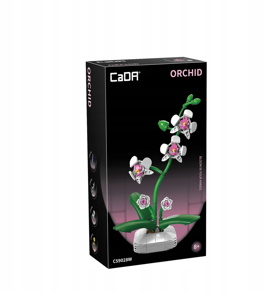 CaDA Floral Art Orchid gėlė vazone 237 el 59028 statybiniai blokeliai