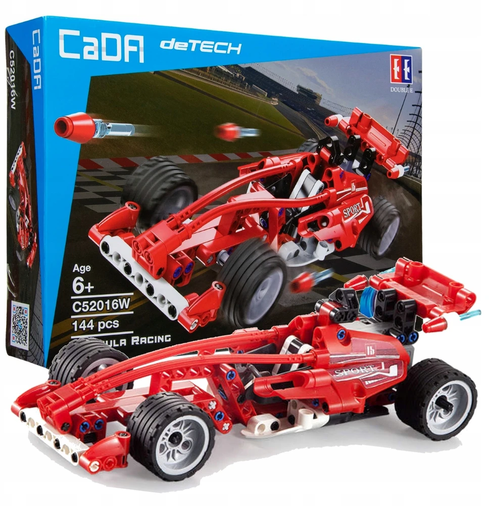 CaDA Formula Racing C52016W lenktyninių automobilių kaladėlės, 144 vnt.