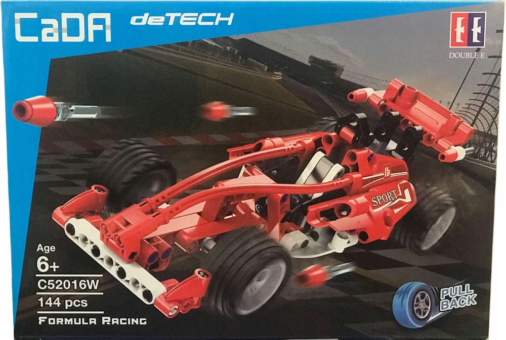 CaDA Formula Racing C52016W lenktyninių automobilių kaladėlės, 144 vnt.