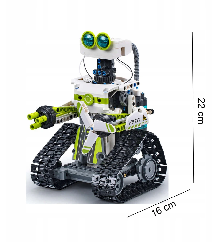 CADA Kaladėlės TECHNIC PROGRAMUOJAMAS ROBOTAS BOTAS 434EL. VALDYMAS SU LED