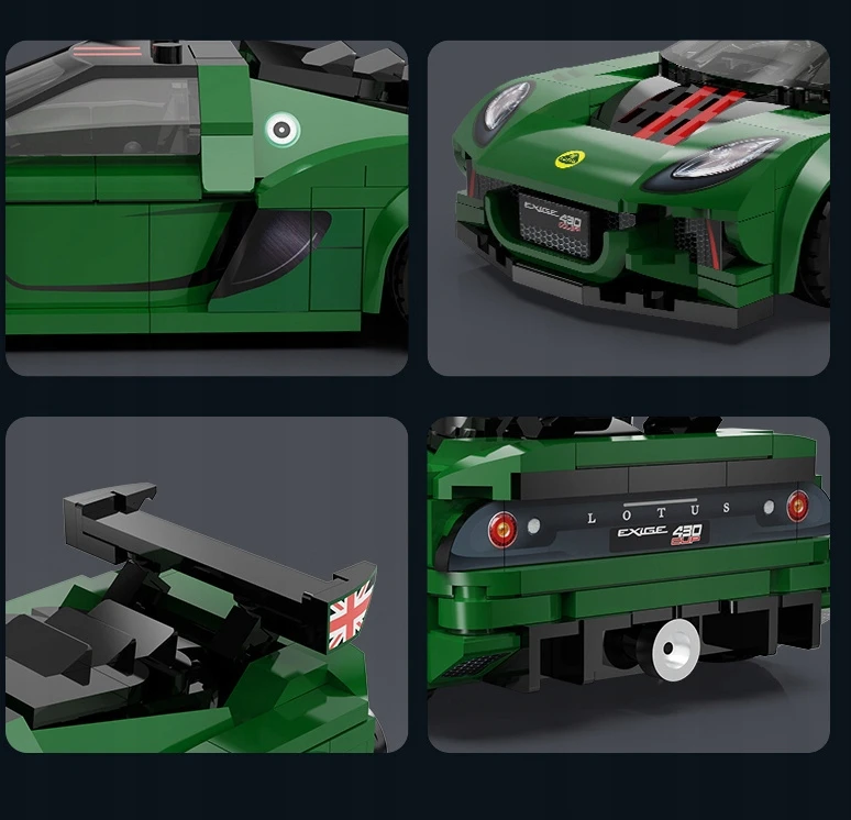 CaDA konstruktoriaus rinkinys „Lotus Exige Cup 430“ lenktyninis automobilis, 319 detalių
