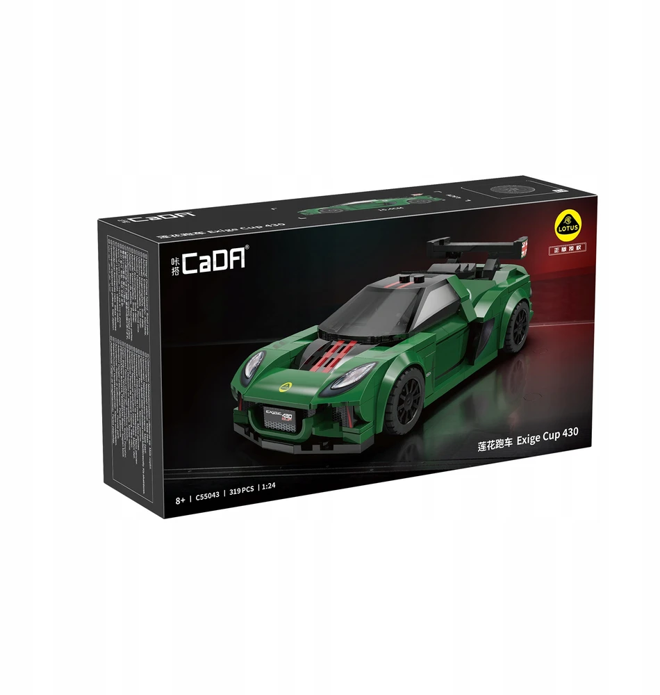 CaDA konstruktoriaus rinkinys „Lotus Exige Cup 430“ lenktyninis automobilis, 319 detalių