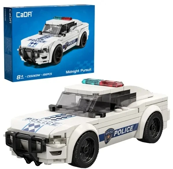 CaDA konstruktoriaus rinkinys „Midnight Pursuit“ lenktyninis automobilis, 156 dalys