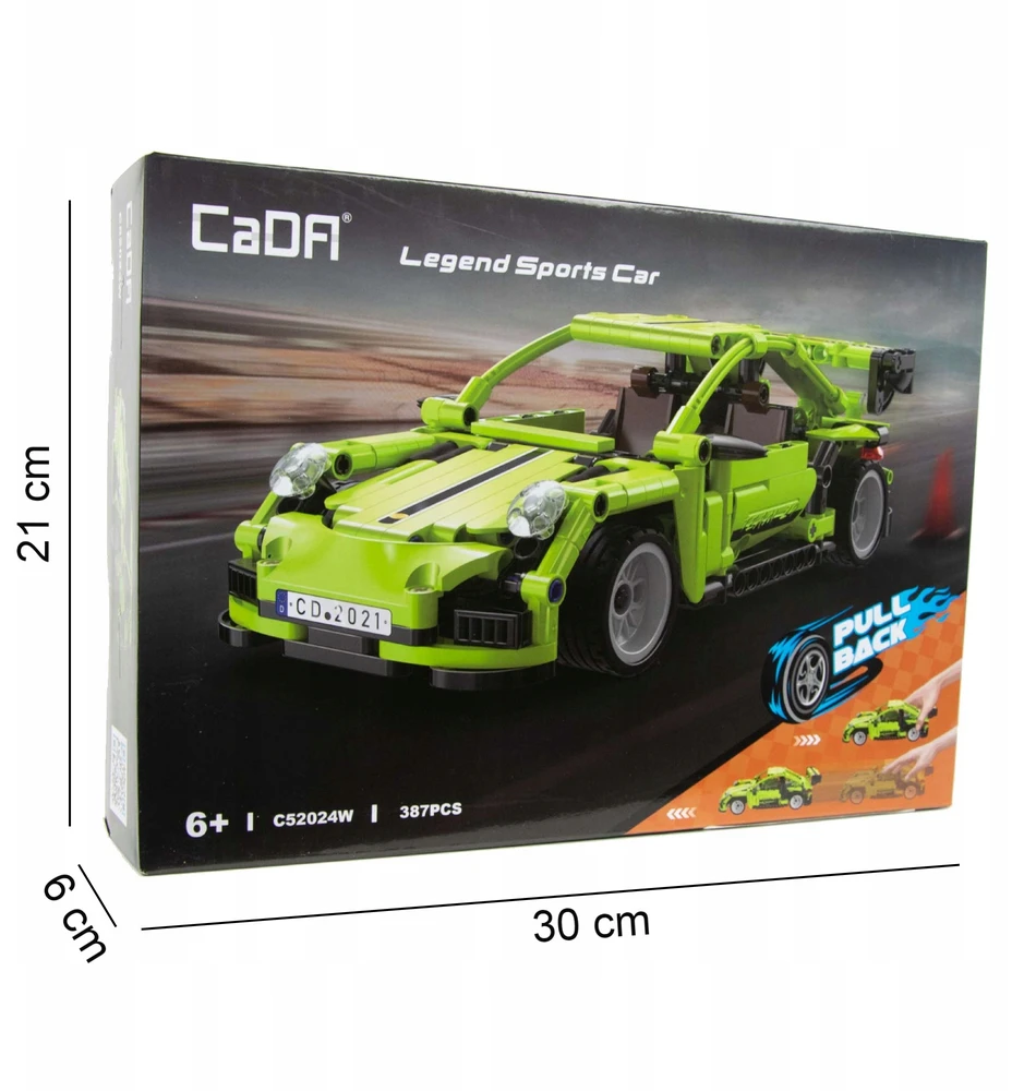 Cada Legend Sports Car 387 detali, automobilio konstravimo rinkinys