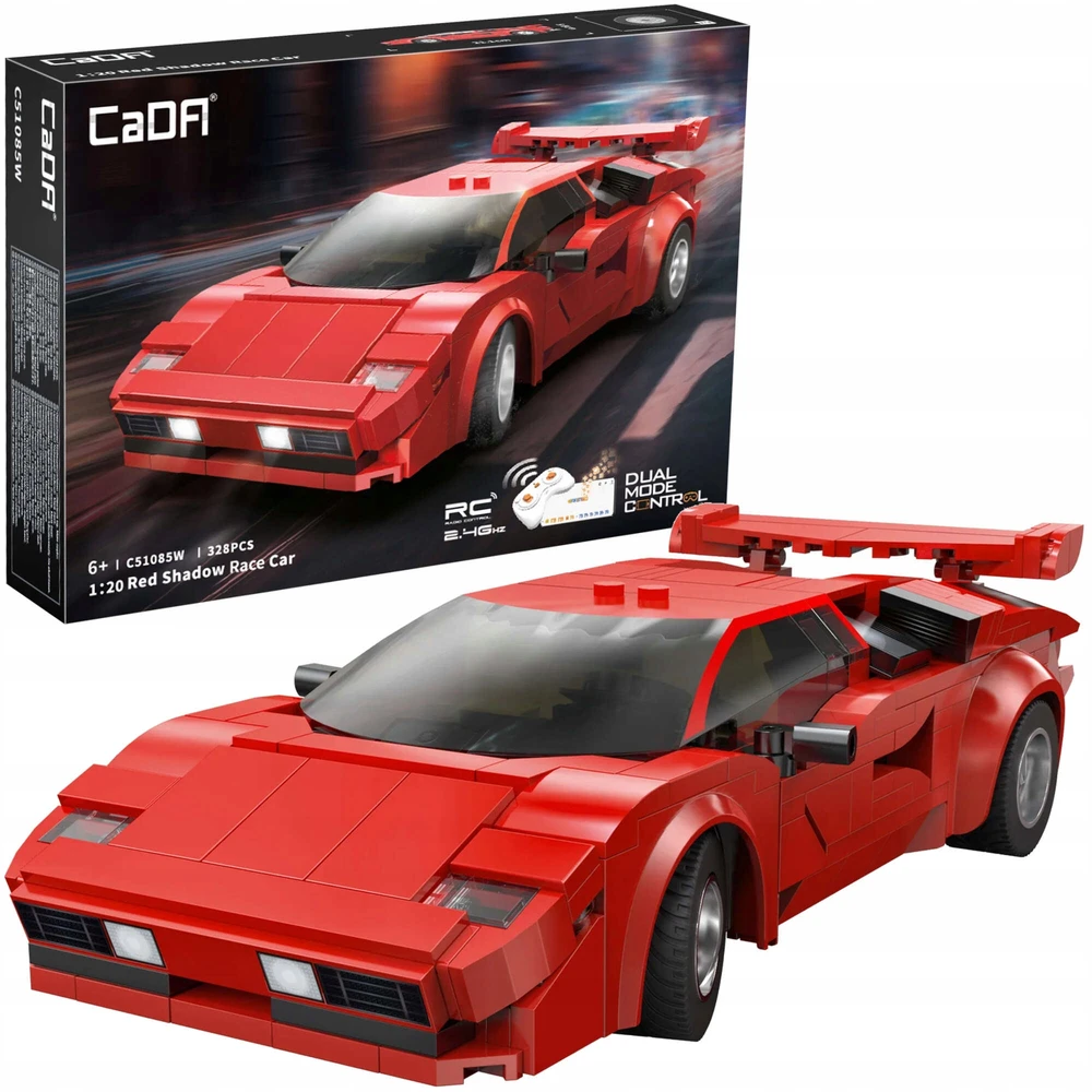 CADA Raudona Shadow RC automobilių sportinės plytos 328 EL dvigubo režimo C51085W