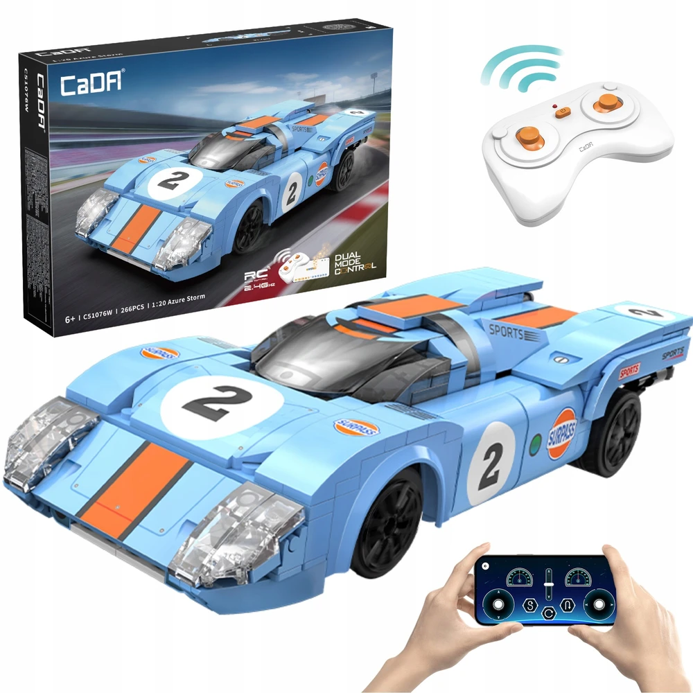 CADA RC BLOKAI SPORTINIS AUTOMOBILIAI AZURE STORM CHAMPIONS NUOTOLIUOJU VALDOMAS 266EL