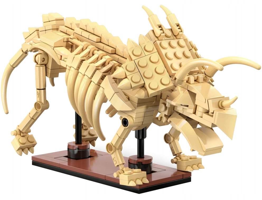 CADA statybinės plytos Dinosaur Triceratops Luminous 272 vnt C59013W