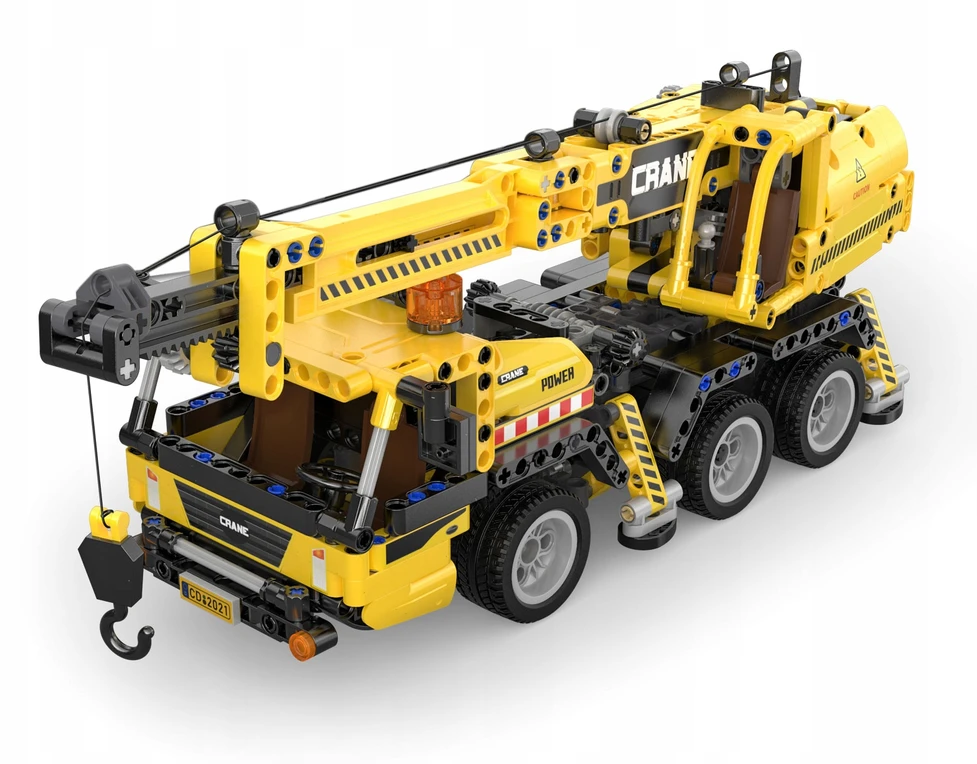 CADA statybiniai blokai Crane CRANE 658 el. DIDELIS statybinis automobilis 37 cm