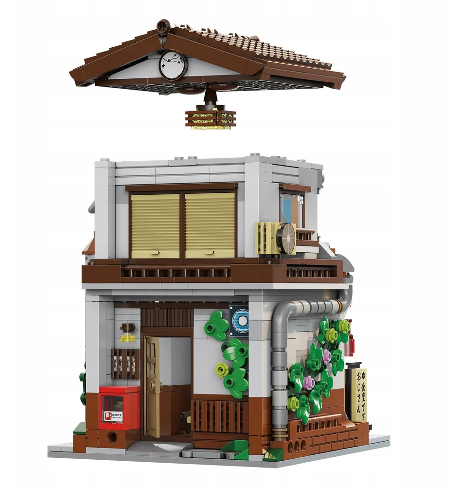 CADA STATYBINIAI BLOKAI JAPANESE RESTAURANT 861 ELEMENTS + LED JAPANESE