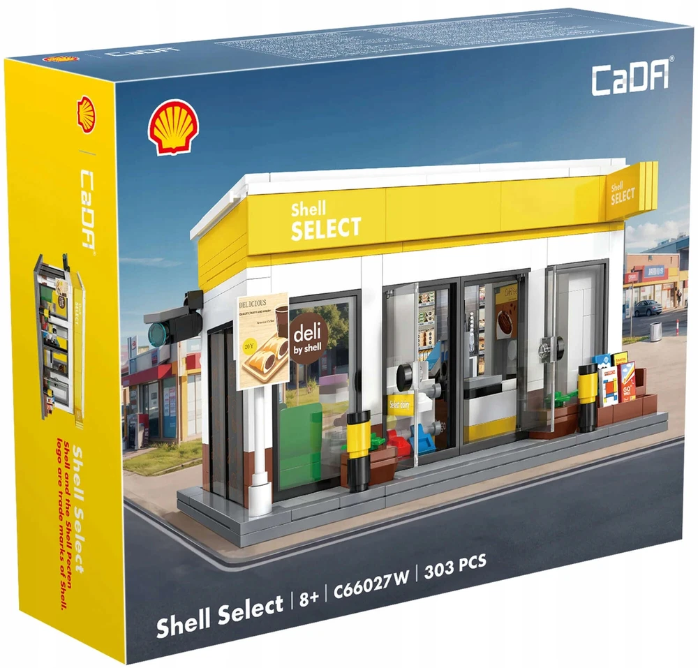 CADA statybiniai blokeliai SHELL Select degalinė 303 vnt. Pastatas