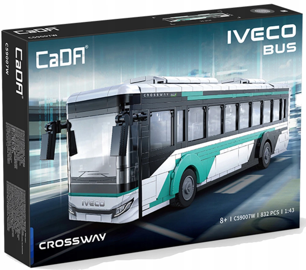 CADA STATYBINIAI KLUOKAI IVECO TRANSPORT CROSSWAY CITY BUS 832 ELEMENTS.
