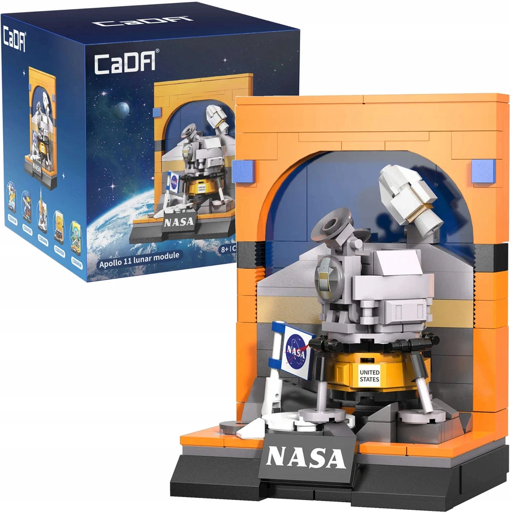 CADA STRUKTŪRINIAI BLOKAI NASA APOLLO PARODA 11 MĖNULIO MODULIS 206 ELEMENTAI