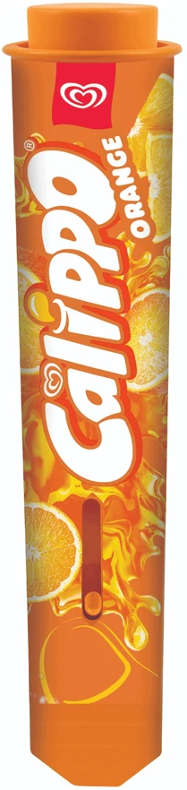 CALIPPO Oranžinis ICE LOCAL VANDENS ŽAISLAS LEDAS ALGIDA CASDON