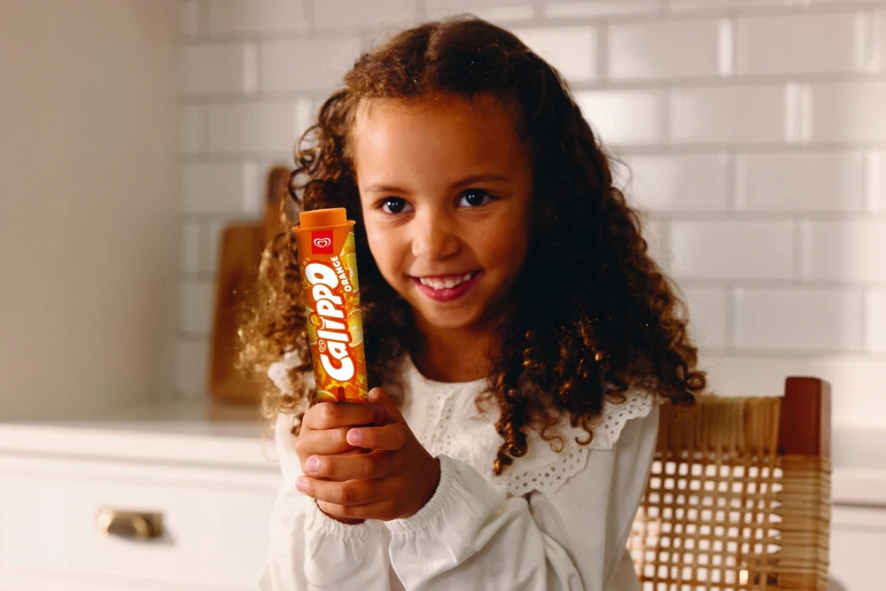 CALIPPO Oranžinis ICE LOCAL VANDENS ŽAISLAS LEDAS ALGIDA CASDON