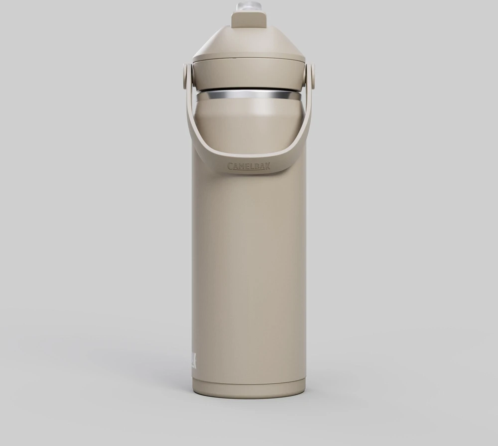 CamelBak Flip Straw izoliuotas vandens butelis 590 ml sidabro