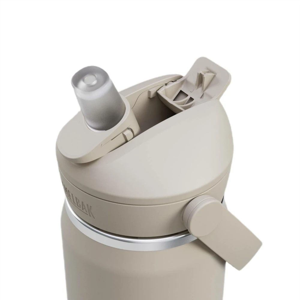 CamelBak Flip Straw izoliuotas vandens butelis 590 ml sidabro