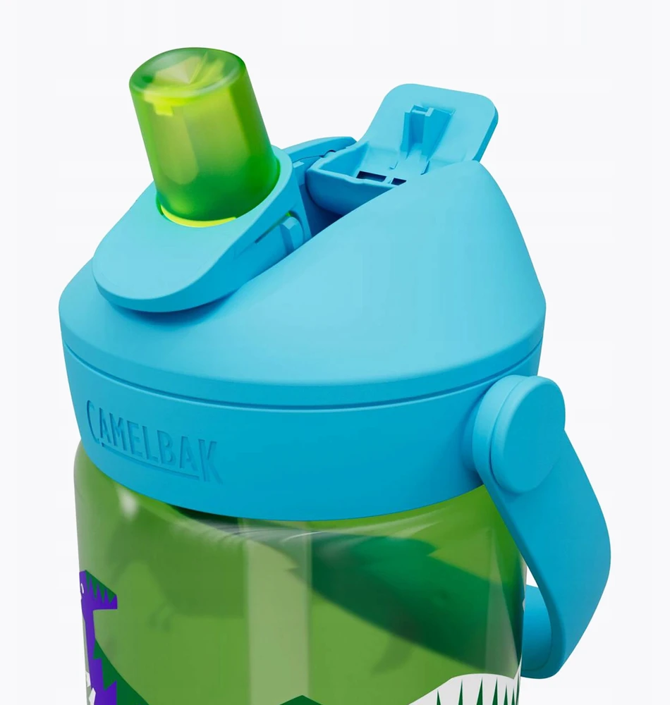 Gertuvė CamelBak Thrive Flip Straw Kids turistinis buteliukas 400 ml hip dinos