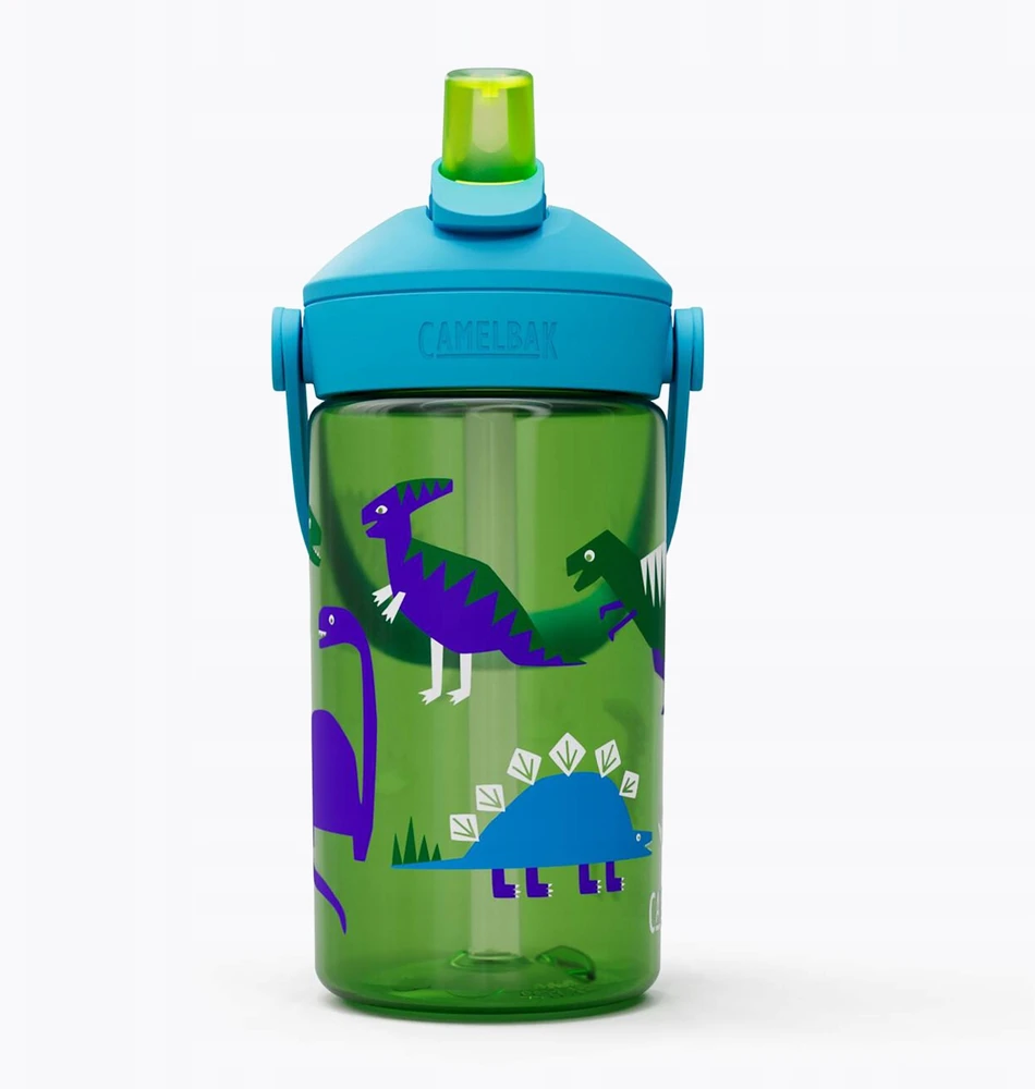 Gertuvė CamelBak Thrive Flip Straw Kids turistinis buteliukas 400 ml hip dinos
