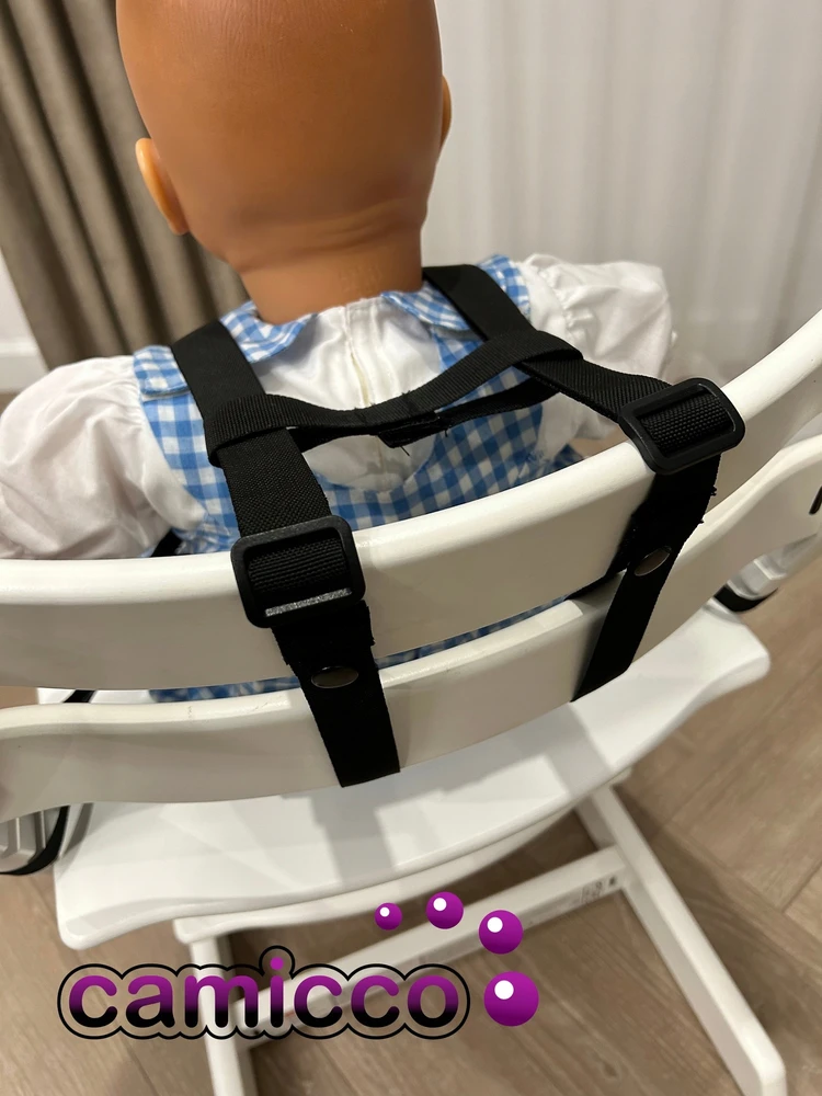Camicco DIRŽELAI KĖDĖLEI, maitinimo kėdutei, Tripp Trapp penkių taškų vežimėliui