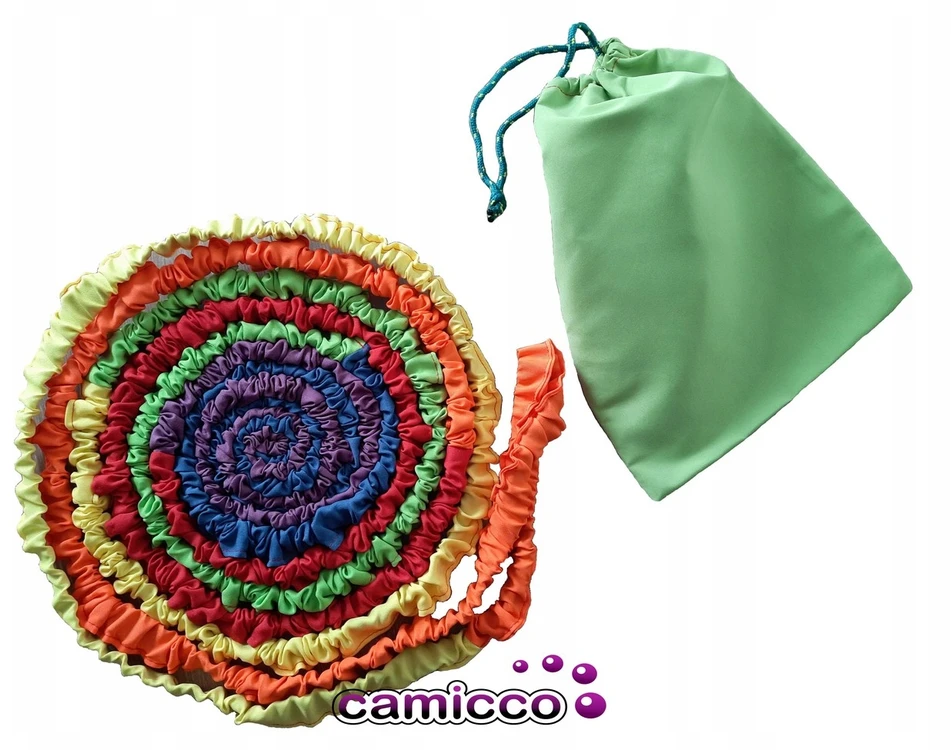 Camicco SENSORY RUBBER, vaivorykštė, 5 m, ANIMACIJA, šokiams, vaikiškų žaidimų guma, 5 m