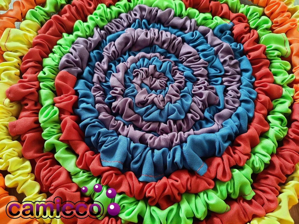 Camicco SENSORY RUBBER, vaivorykštė, 5 m, ANIMACIJA, šokiams, vaikiškų žaidimų guma, 5 m