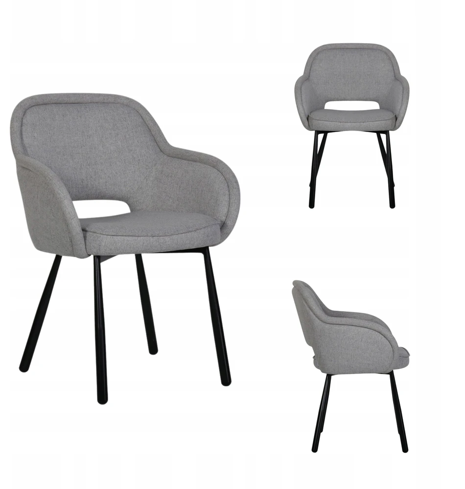 CAMPEA kėdė Pilka 62x61x84 cm HOMLA