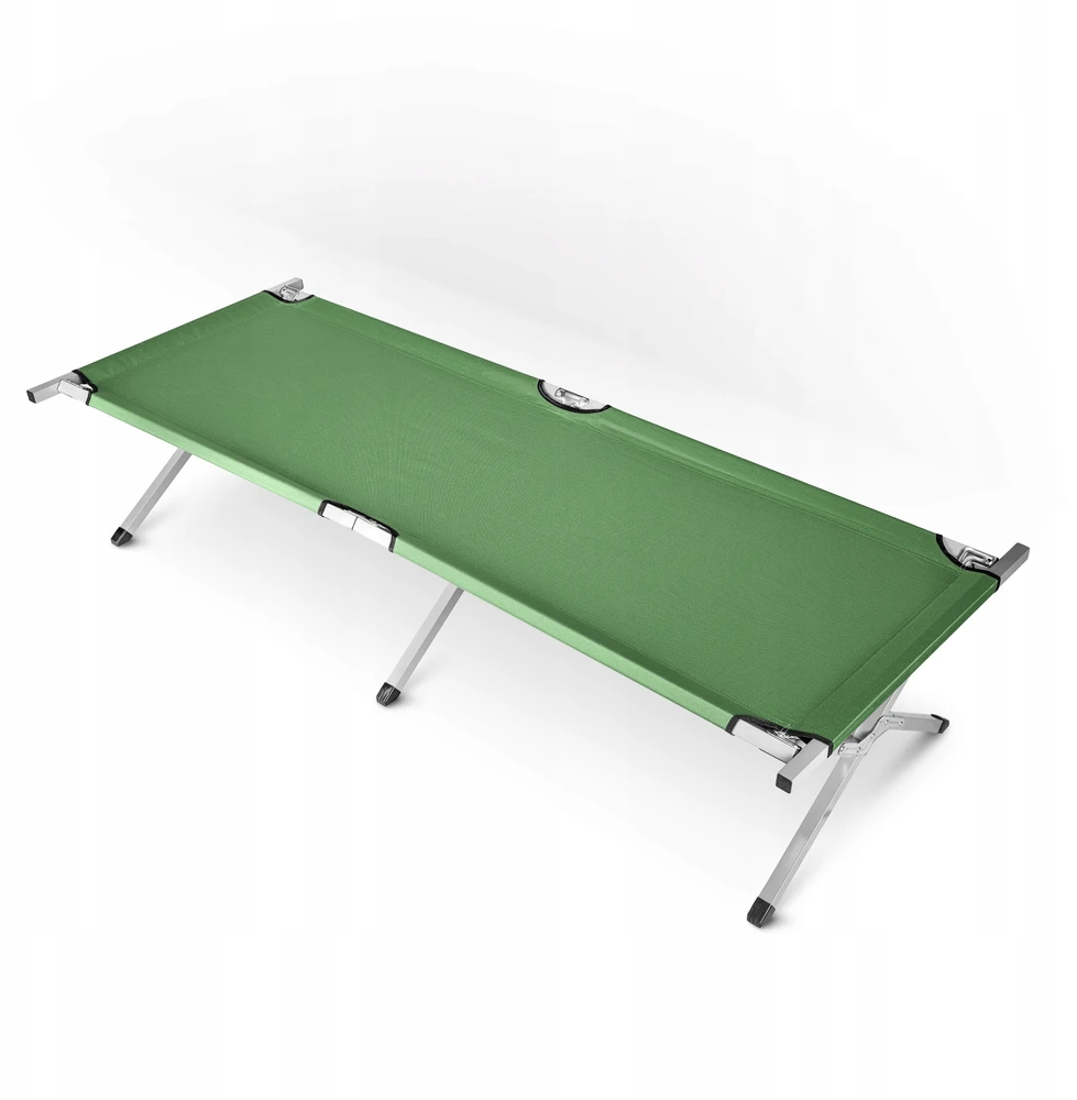 Canadian Tourist Camp Bed 120kg Fishing Survival Žalias Strong