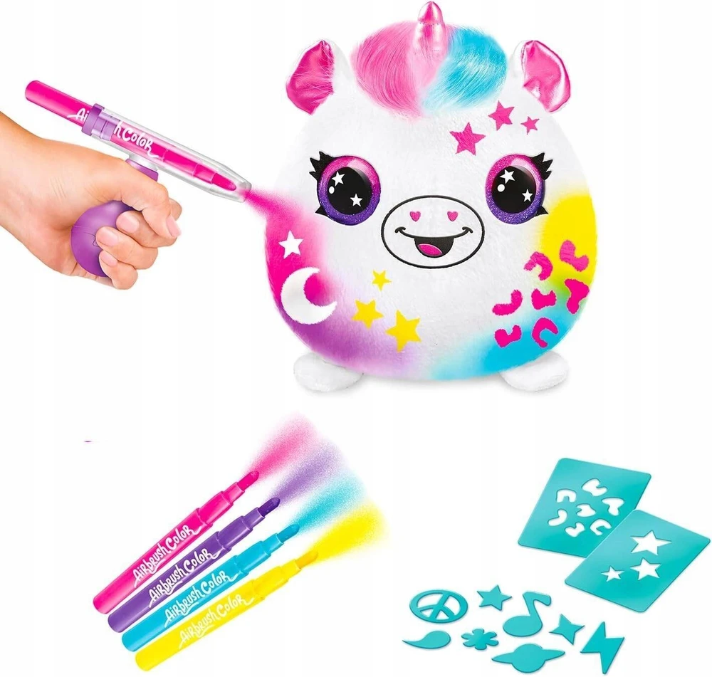 Canal toys AIRBRUSH PLUSH Rinkinys su aerografu „Gyvūnėlis kibirėlyje“