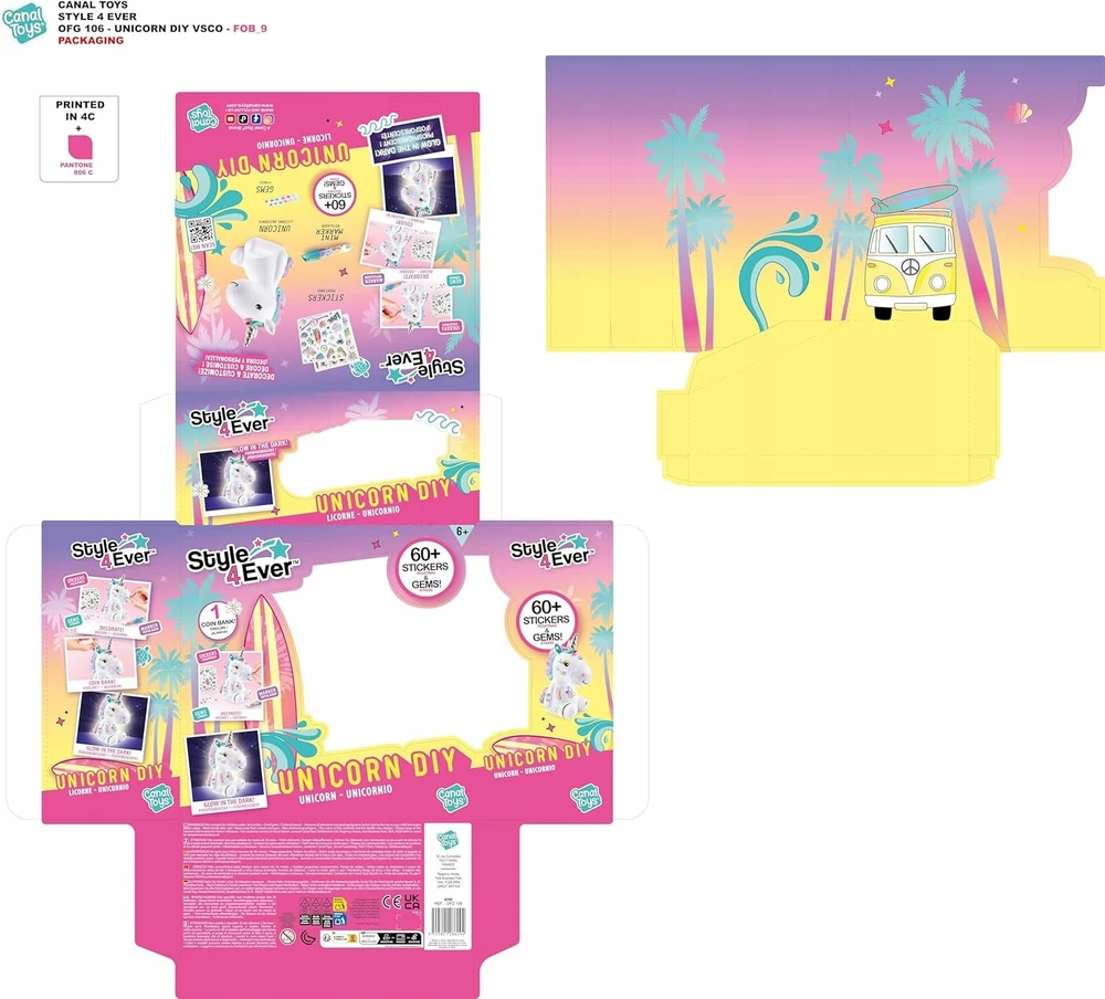 Canal Toys Taupyklė DIY Unicorn