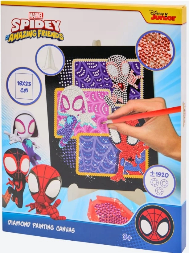 Canceo SPIDEY deimantų tapyba 18x23 cm +/- 1920 deimantai