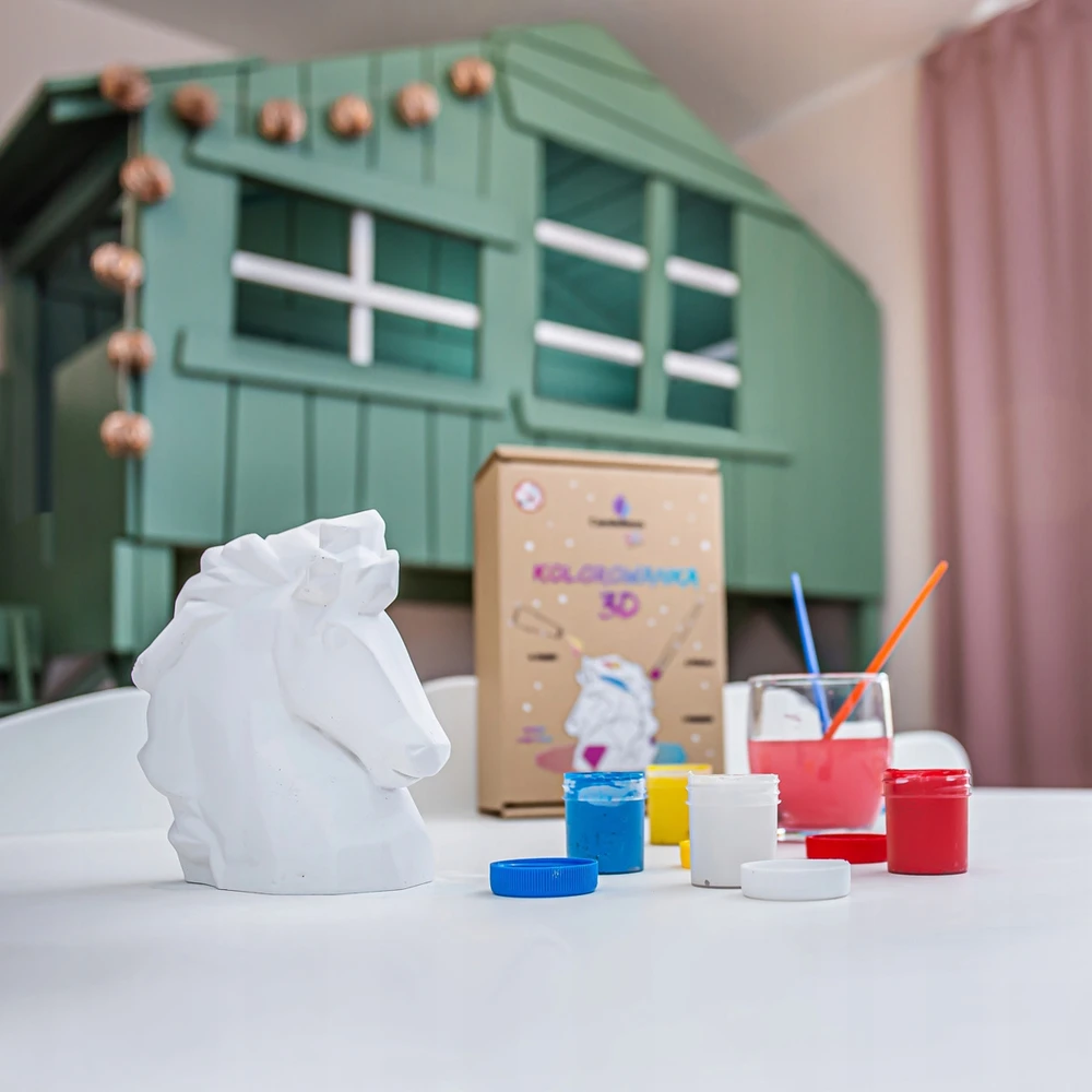 Candellana 3D Arklio spalvinimo knyga Gipso figūrėlė tapybai