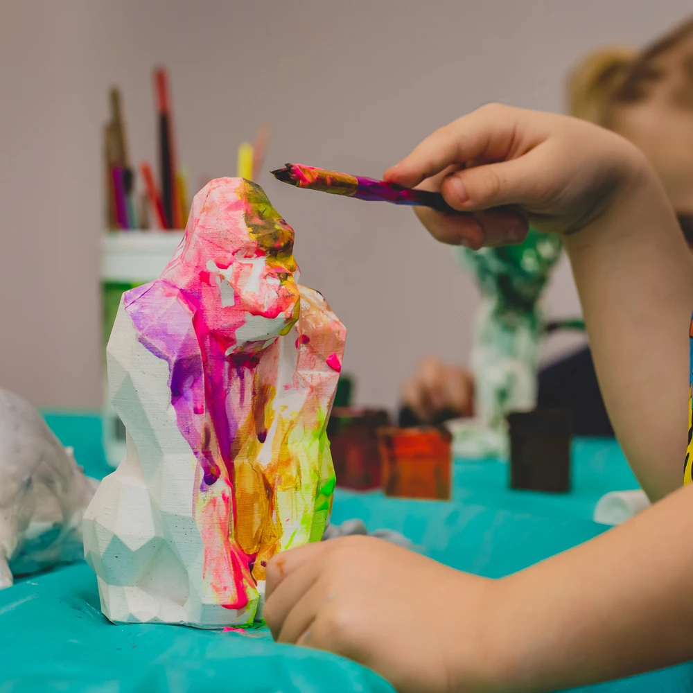 Candellana 3D Arklio spalvinimo knyga Gipso figūrėlė tapybai