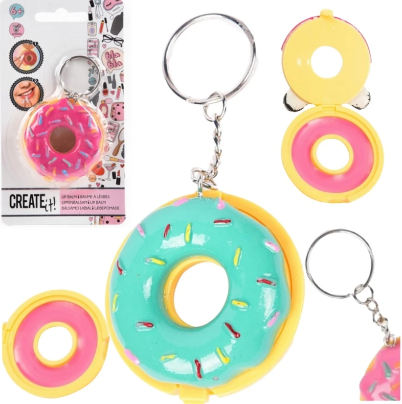 Create It Canenco Canenco 84135 CREATE IT GLOSS LŪPŲ BALZAMAS KEYRING MOTERS DIENAI ĮVAIRIŲ SPALVŲ