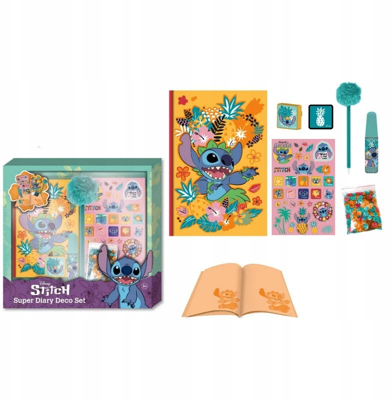 Canenco DISNEY STITCH DIENORAŠTIS SĄRAŠŲ BOOK A5 + rašiklis, lipdukai
