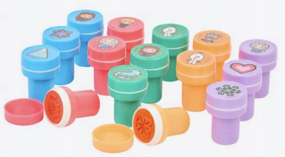 Canenco FROZEN pašto ženklų rinkinys Frozen pašto ženklai motyvaciniai pašto ženklai 15 vnt