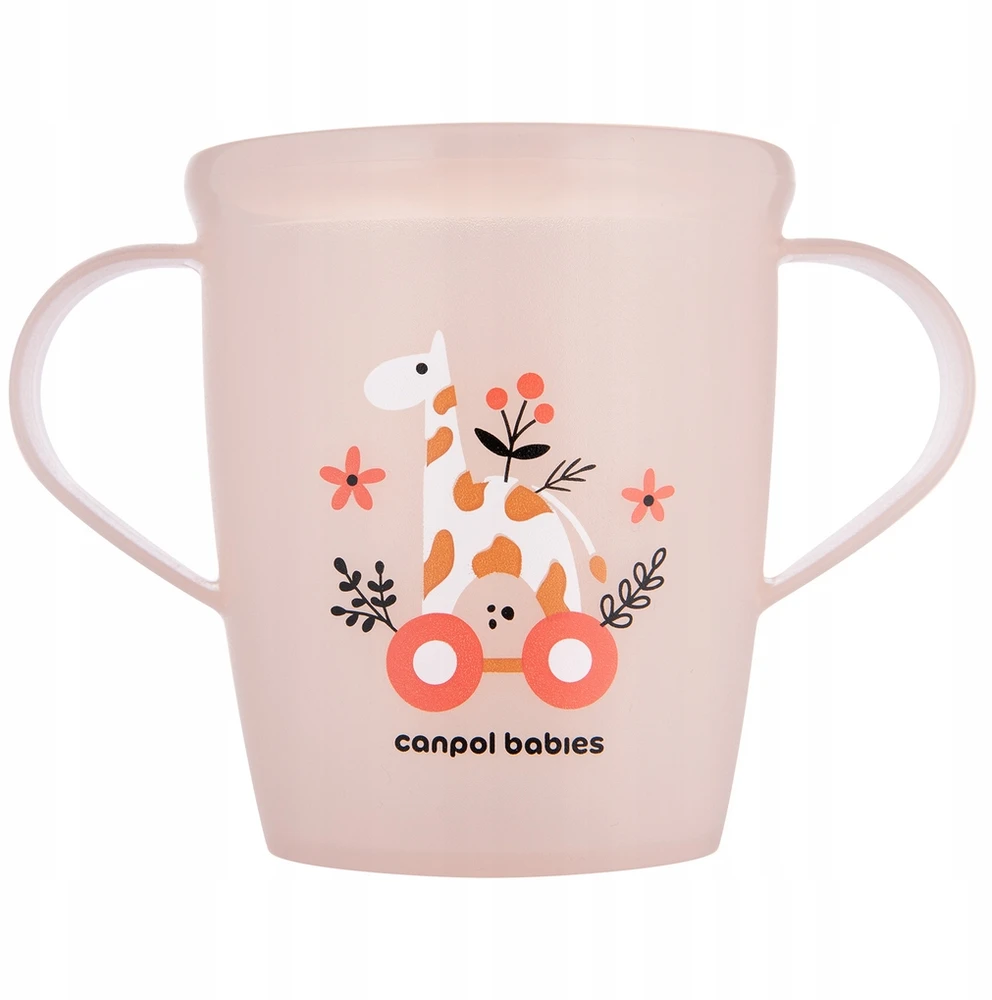 CANPOL BABIES puodelis su rankenėlėmis mažyliams, TOYS, coral, 250 ml, 2/101_pin