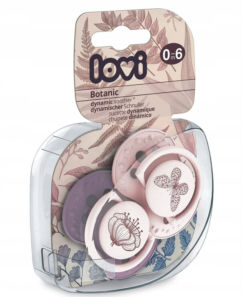 Canpol Lovi Botanic Girl Dynamic silikoninis čiulptukas 0-6 mėn 2 vnt.