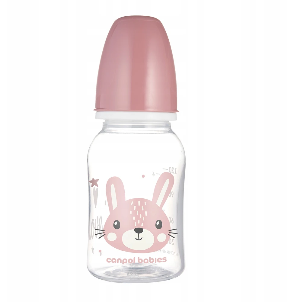 Canpolbabies CANPOL BABIES siauro kaklelio buteliukas CUTE ANIMALS, 120 ml, 11/851_pin