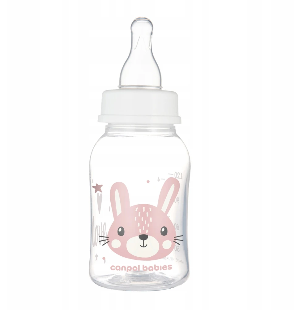 Canpolbabies CANPOL BABIES siauro kaklelio buteliukas CUTE ANIMALS, 120 ml, 11/851_pin
