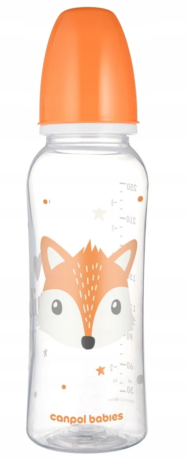 Canpolbabies CANPOL BABIES siauro kaklelio buteliukas CUTE ANIMALS, 250 ml, 11/841_ora