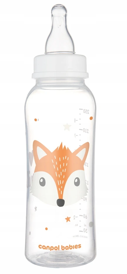 Canpolbabies CANPOL BABIES siauro kaklelio buteliukas CUTE ANIMALS, 250 ml, 11/841_ora