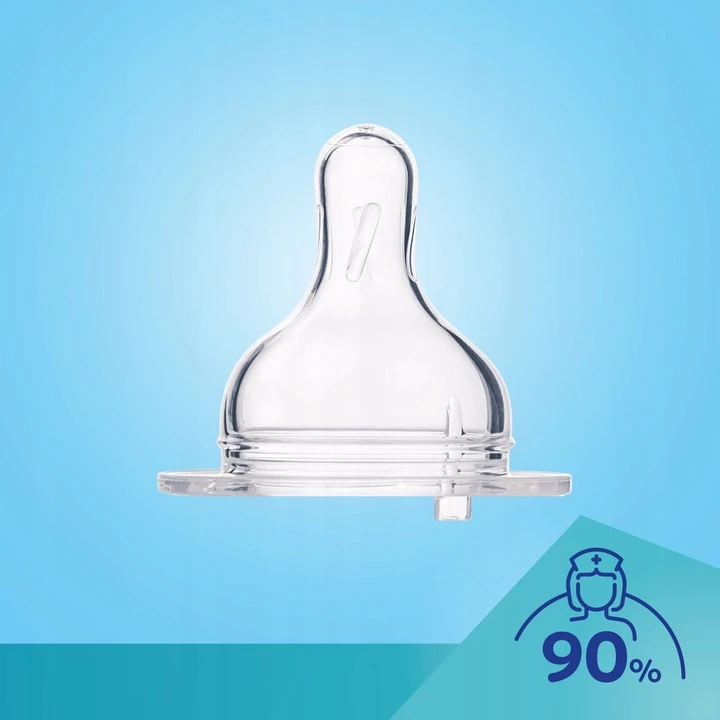 Canpolbabies CANPOL 35/216 Easystart naujagimiui plačiai atidaromas buteliukas nuo dieglių 120 ml rožinės gėlės