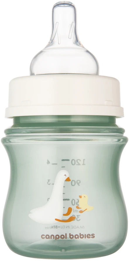 Canpolbabies CANPOL BABIES Anti-Colic buteliukas 120 ml PP EasyStart GOOSE, 35/244