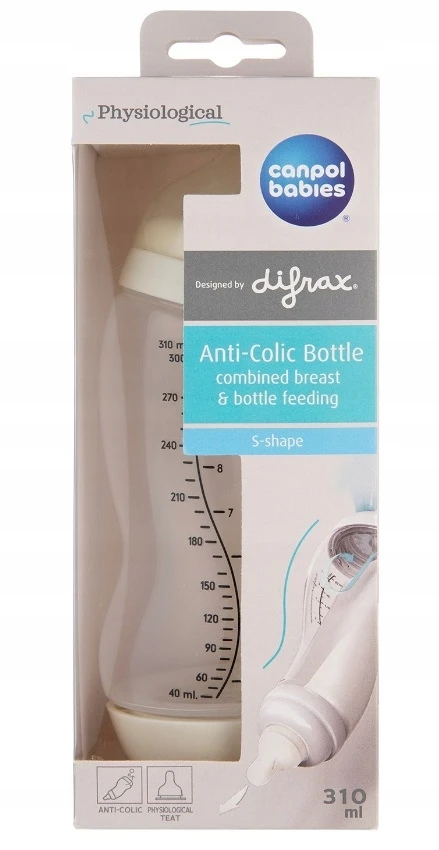 Canpolbabies CANPOL BABIES platus S formos buteliukas Anti-Colic PP 310 ml, 24/200