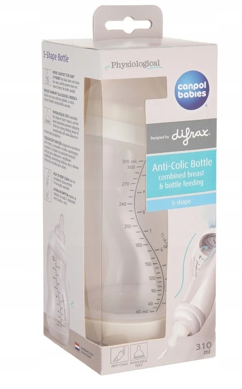 Canpolbabies CANPOL BABIES platus S formos buteliukas Anti-Colic PP 310 ml, 24/200