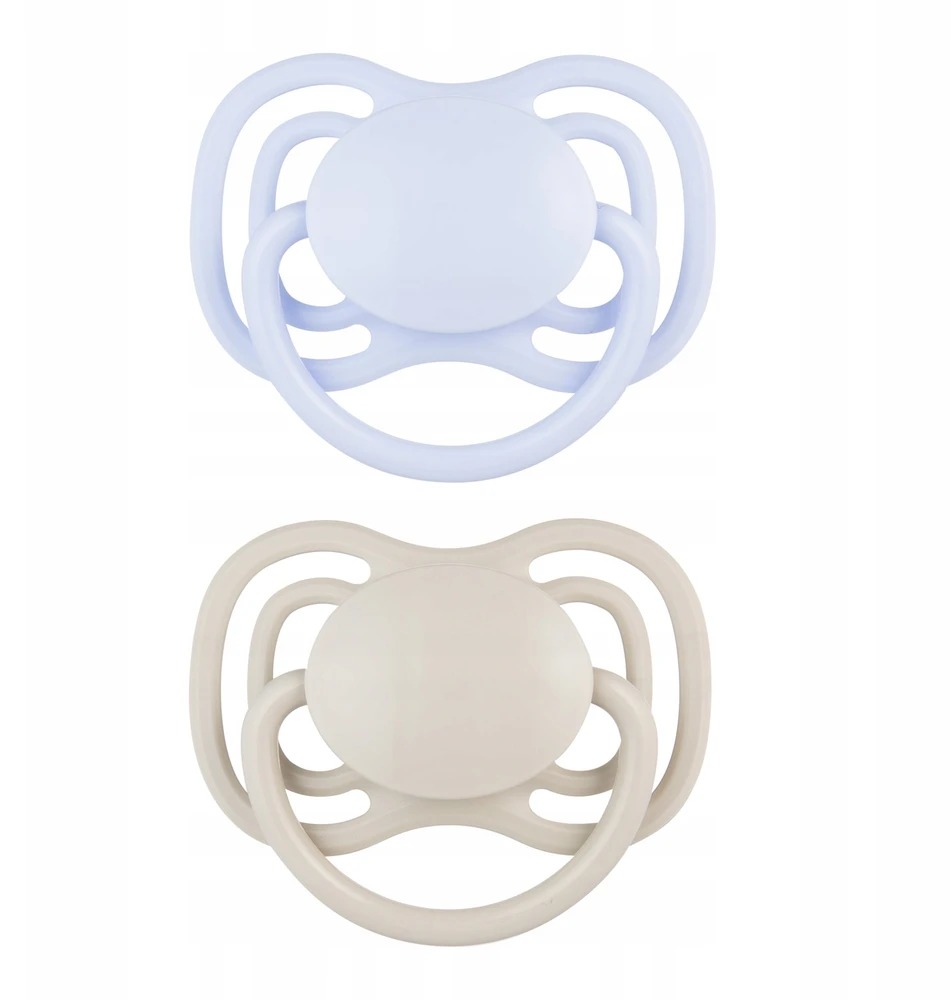 Canpolbabies CANPOL BABIES silikoniniai simetriniai čiulptukai NUDE, Mėlyna, 0-6m, 2 vnt., 23/225_blu