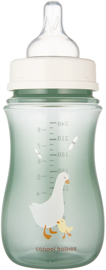 Canpolbabies CANPOL BABIES Anti-Colic buteliukas 240 ml PP EasyStart GOOSE, 35/245