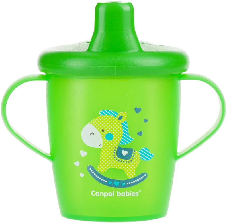 Canpolbabies CANPOL BABIES neišsipilantis puodelis, žalias, 250 ml, 31/200_gre