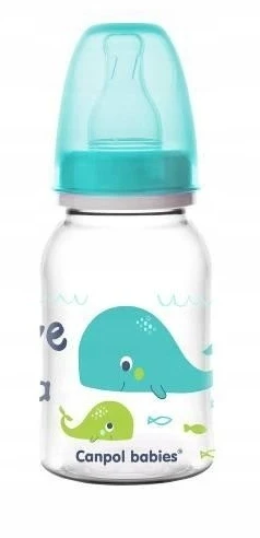 Canpolbabies CANPOL BABIES LOVE & SEA Siauras buteliukas 0m+ - turkis, 120ml 59/300