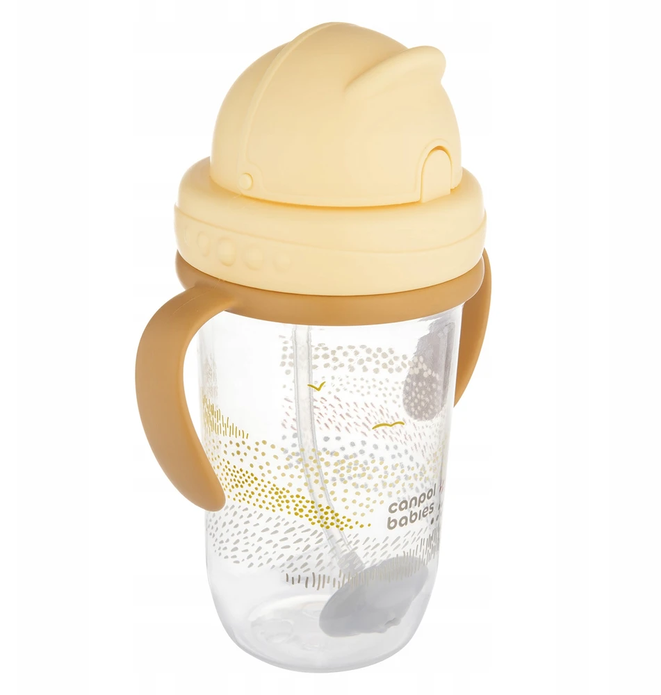 Canpolbabies CANPOL BABIES neišsipilanti gertuvė su šiaudeliu MOUNTAINS, 270 ml, 56/620_bei